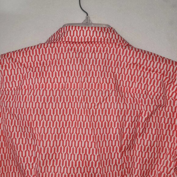 Talbot Ladies' Shirt Red and White Print Slim Fit - Picture 4 of 9